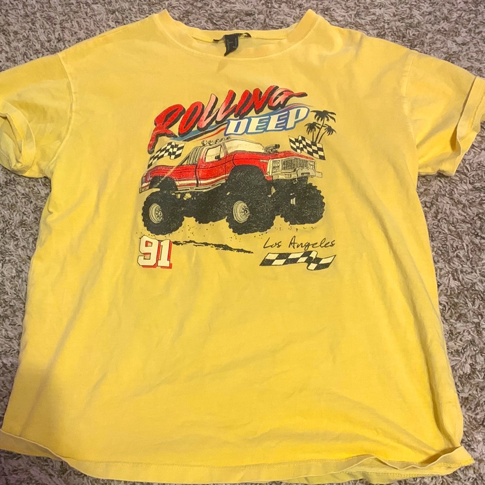 Yellow truck t-shirt